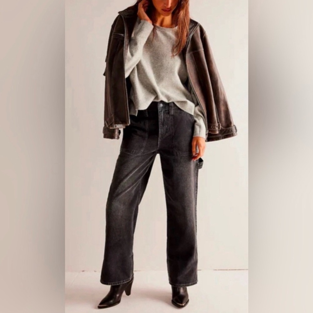 Free People We The Free Majority Leagues Mid-Rise Cuffed Jean Women’s Size 30